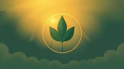Leaf in sunlight symbolizing environmental sustainability