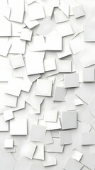 Abstract 3D White Shapes Background