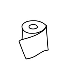 toilet paper outline
