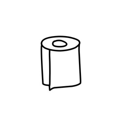 toilet paper outline