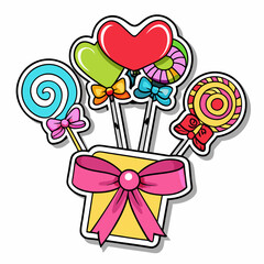 heart shaped lollipops