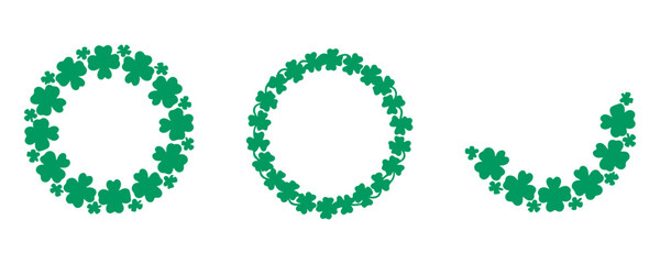 vector shamrock circle