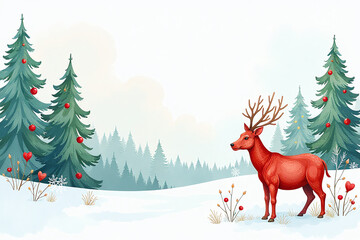 colorful watercolor designs holiday cards posters prints festive decorations hand