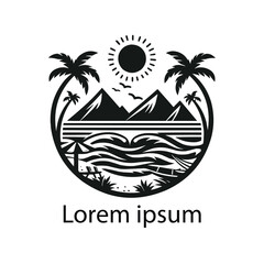 "Coastal Sea Beach Logo"
"Tropical Beach Logo Design"