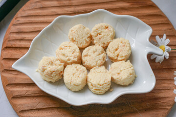 Almond Sugee Cookies are rich, buttery, with a nutty almond flavor, a popular kuih during Hari Raya