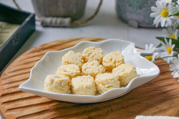 Almond Sugee Cookies are rich, buttery, with a nutty almond flavor, a popular kuih during Hari Raya