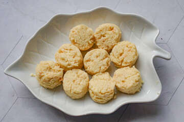 Almond Sugee Cookies are rich, buttery, with a nutty almond flavor, a popular kuih during Hari Raya
