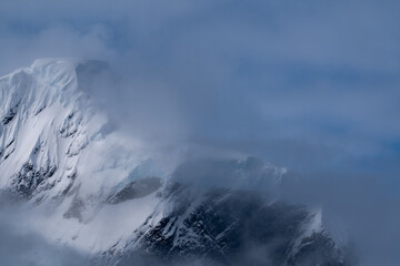 Obraz premium Antarctica view. Seascape and landscape of Antarctica. Glaciers and Southern Ocean.