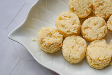 Almond Sugee Cookies are rich, buttery, with a nutty almond flavor, a popular kuih during Hari Raya
