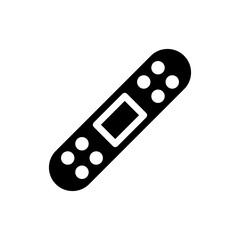 Adhesive bandage for first aid. Concept of healthcare, medicine, and treatment.