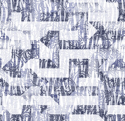 Abstract Flower seamless patterns