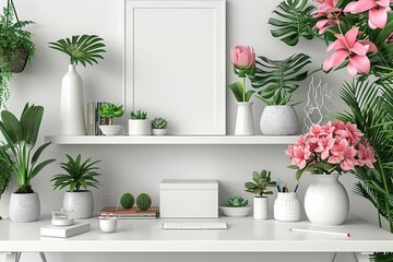White room mockup UHD wallpaper