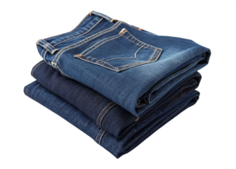 Folded Denim Jeans Stack, Blue, Dark Wash, Clothing Apparel
