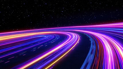 Lonely Road: AI-Generated Panoramic View of an Endless Highway