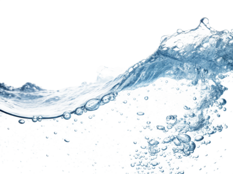 Abstract Water Wave Data Glitch Art Digital Ocean Flow