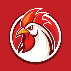 rooster isolated on white background