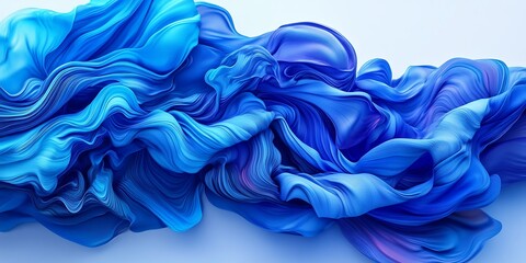 Obraz premium Abstract blue swirling paint texture.