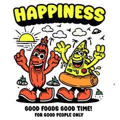 foods character design aesthetic