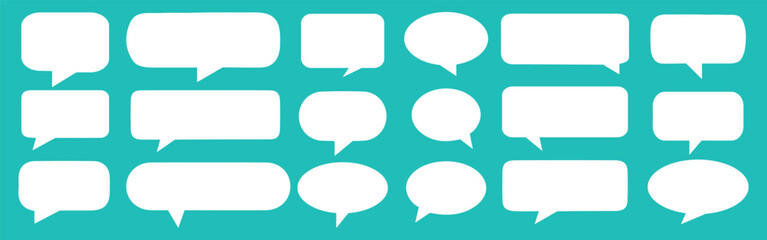 Speech Bubbles set. Speech bubbles blank isolated on white background. speech bubble comic signs.