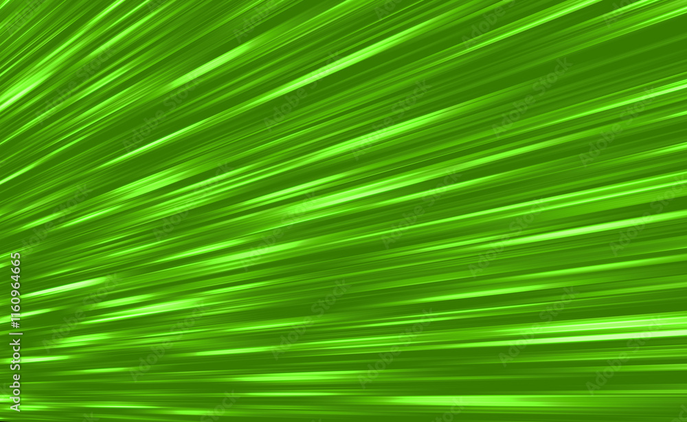 Wall mural abstract green background with spreading diagonal shiny rays