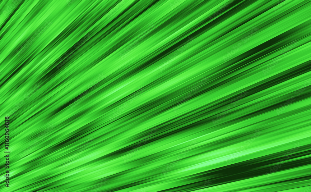 Wall mural abstract green background with diagonal shiny rays