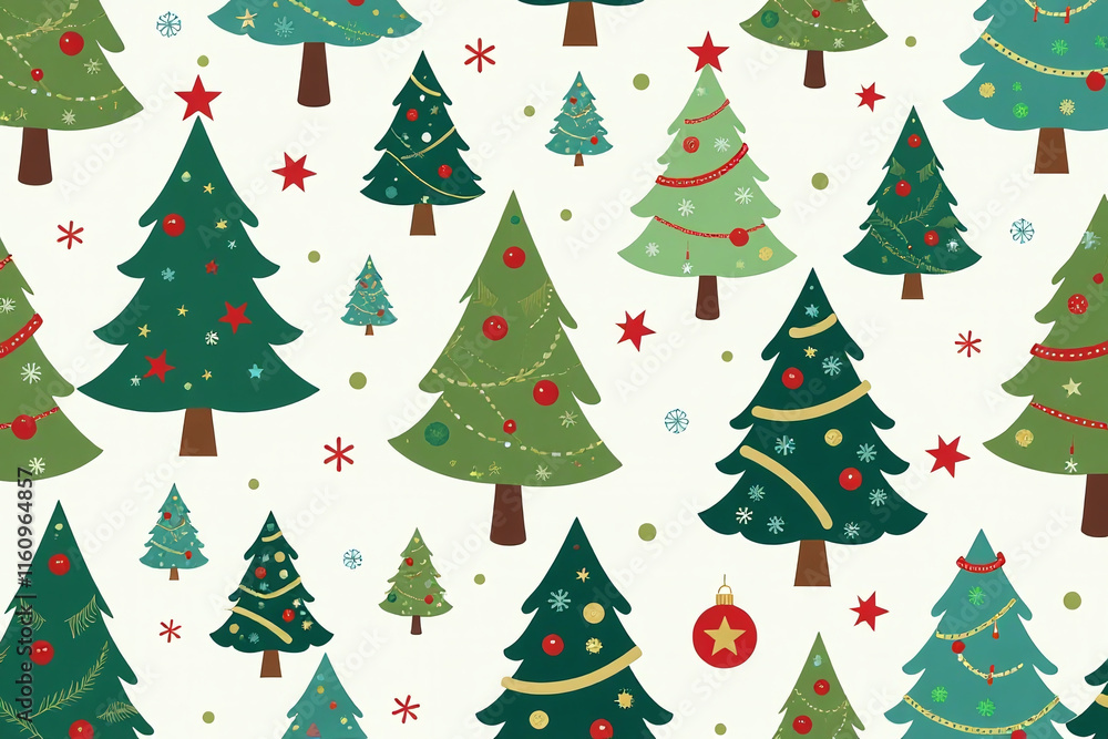 Poster seamless christmas tree background available various uses including wallpaper wrapping web design te