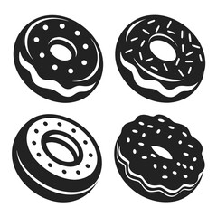 Donuts food  vector illustration