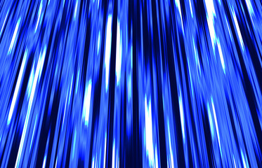 Abstract background with blue neon stream jetting from the top