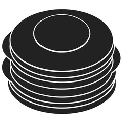 Pancakes food  vector illustration