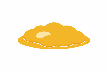 Scrambled eggs food  vector illustration