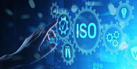 ISO standards quality control assurance warranty business technology concept.