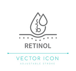 Retinol Line Icon