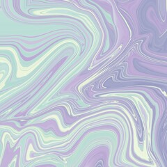 Serenity in Hues, Abstract Pastel Marble Flow