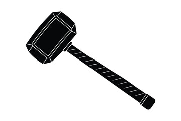 Sledgehammer vector art silhouette.eps
