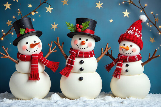vibrant snowman art available various styles christmas holiday decorations perfect parties special