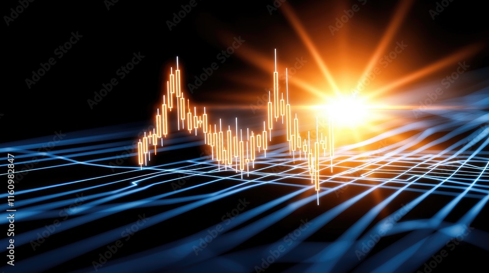 Poster market trend analysis financial data visualization digital graphs business environment dynamic viewp