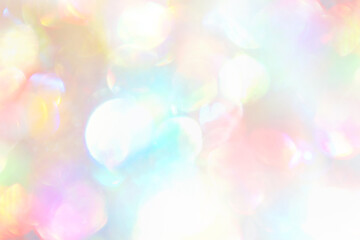 Fototapeta premium キラキラしたカラフルな玉ボケ背景
