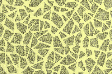 Stark monochrome digital geometric tessellation