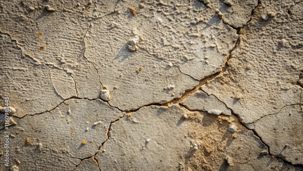 Poster cracked and weathered texture a close-up view of a distressed surface with natural stone and rough g