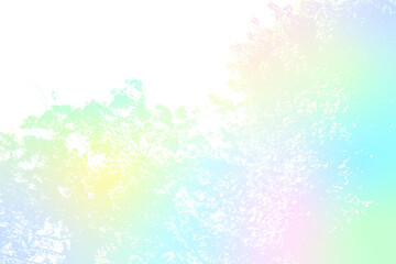 虹色のグラデーションの森の背景テクスチャ