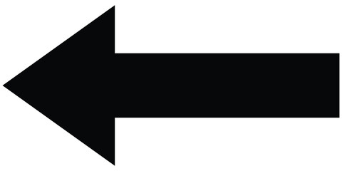 Long straight arrow icon vector