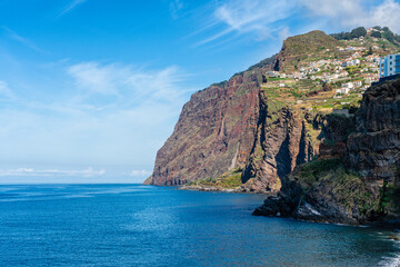 Scenic view in the picturesque village of Camara de Lobos, on Madeira island, Portugal.