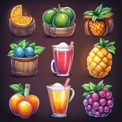 2D abstract gaming background illustration Casual game background environment for adventure or combat mobile game. cartoon style in game art background environment.