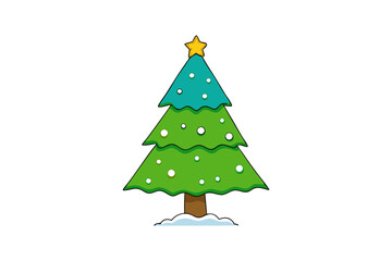 Fototapeta premium christmas tree vector