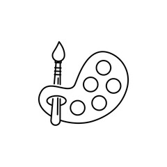 Outline Artwork Icon for artists.
