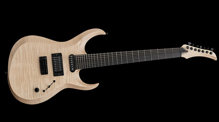 Elegant Maple Electric Guitar Illustration