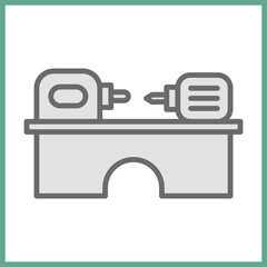 Lathe Machine icon design