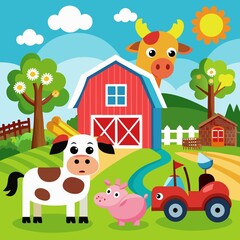 farm animals and farm