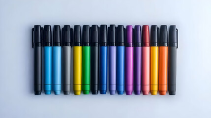 Fototapeta premium Colorful Markers Illustration