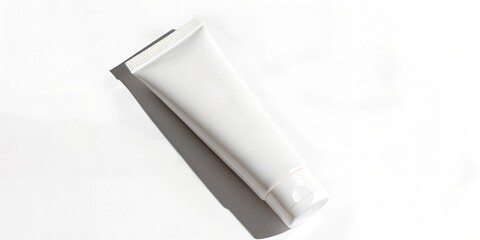 white cosmetic tube